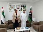 Tetteh meets with the UAE ambassador to Libya in Tunisia