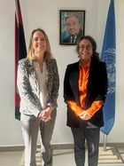 Stephanie Khoury and the Deputy Head of the Dutch Mission discuss the latest developments in the structured dialogue&nbsp;(…)