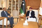 Aguila meets with the Indian Ambassador to Libya in Qubba.