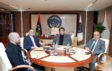 Al-Manfi, Al-Lafi and Dabaiba discuss developments in the political situation in Libya in a joint meeting