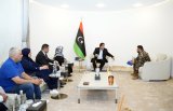 Al-Mnifi meets with the Abu Salim Municipal Council.