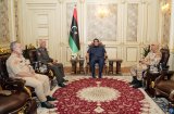 Al-Mnifi meets with members of the 5+5 Joint Military Committee.