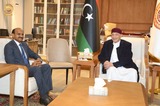Aguila meets with the Indian Ambassador to Libya in Qubba.
