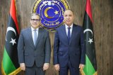 Al-Baour discusses with Berndt the latest political developments in Libya