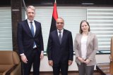 Al-Lafi meets with the Austrian Foreign Ministry delegation.