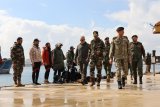 Lieutenant General Al-Haddad inspects the work of the Underwater Research Center inside the Tripoli Naval Base