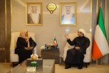 Toghi discusses with her Kuwaiti counterpart mechanisms for cooperation in the fields of cultural content production