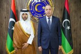 Al-Baour meets with Qatari ambassador.