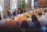 Al-Sour reviews with a European delegation the Irini operation and its objectives.