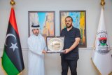 Al-Zoubi discusses military cooperation between the two countries with the Qatari ambassador to Libya.