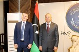 Al-Lafi discusses with the French ambassador to Libya the latest political developments in the country