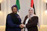 Al-Kilani and her counterpart in Nigeria review the Libyan experience in developing and&nbsp;(…)