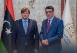 The President of the Audit Bureau meets the Spanish Ambassador to Libya