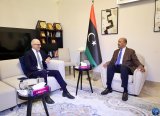 Al-Koni meets with the European Union Ambassador to Libya