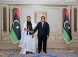 Al-Menfi receives the credentials of the Mauritanian ambassador to Libya.