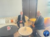 Al-Baour meets with Djibouti's Foreign Minister.