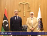 The Minister of Justice of the Government of National Unity discusses with the Italian (…)