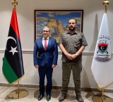 Brent discusses with Al-Zoubi enhancing military cooperation between the US and Libya.