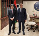 Abdullah Al-Lafi discusses prospects for joint cooperation with the Japanese ambassador.