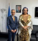 French Ambassador meets with Tetteh.