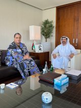 Tetteh discusses developments in Libya with Emirati official
