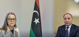 Al-Baour discusses with the UN Resident Coordinator the latest developments in the humanitarian situation in Libya