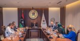 Representatives from UNSMIL meet with the GNU Ministry of Defence.