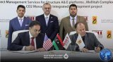In the presence of (Masoud Suleiman) and (Boulos): Mellitah Company and (Hill International) (…)