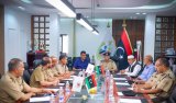 Tripoli Security Director meets with Abu Salim Municipality Mayor.