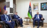 Al-Baour meets with Dutch Ambassador and Deputy Foreign Minister.
